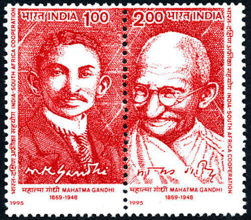 Gandhi 1993 - Pair of NHM Gandhi Stamps (South Africa-India Joint Issue)